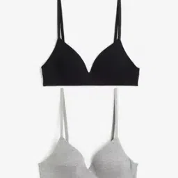 Pack of 2 Padded Non-Wired Bras-picture-17