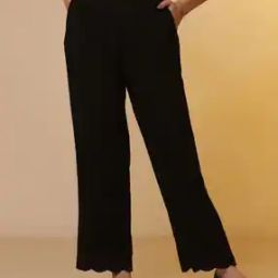 Women Plated Palazzos with Insert Pockets-picture-29