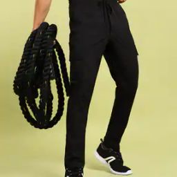 Men Fitted Track Pants with Insert Pockets-image-58
