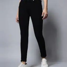 Ankle Length Jeans with Button Closure-image-107