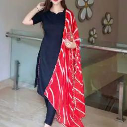 Women A-Line Kurta with Pants & Dupatta-picture-47