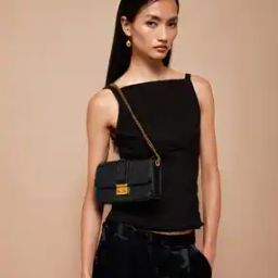 Women Shoulder Bag with Metal Accent-image-61