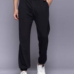 Men Straight Joggers with Drawstring Waist-38