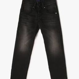 Boys Cashed Lightly Washed Regular Fit Gym Jeans-image-76