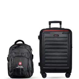 Men Striped Trolley with Backpack-39
