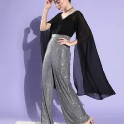 Embellished Jumpsuits with Back-Zip Closure-image-31