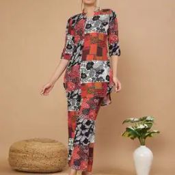 Women Floral Print 2-Piece Co-Ord Set-image-51