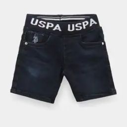 Boys Washed Denim Shorts with Insert Pockets-picture-52