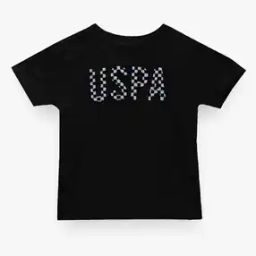 Boys Logo Flock Print Regular Fit Round-Neck T-Shirt-picture-28