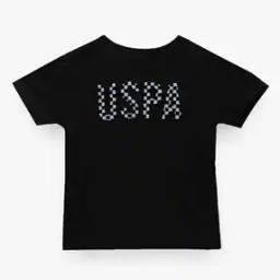 Boys Logo Flock Print Regular Fit Round-Neck T-Shirt-image-40