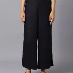 Flat-Front Palazzos with Semi-Elasticated Waist-image-93