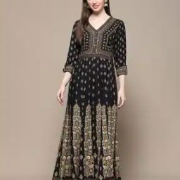 Women Floral Print A-Line Dress-image-52