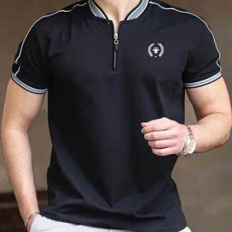 poshax Men Regular Fit Polo T-Shirt image 1