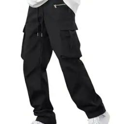Men Relaxed Fit Cargo Pants with Drawstring Waist-picture-50