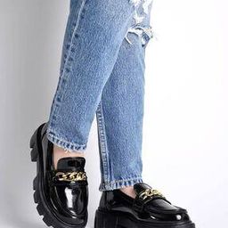 Girls Round-Toe Bit Loafers-46