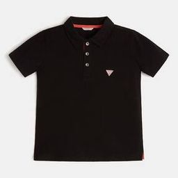 Regular Fit Cotton Polo T-Shirt with Logo Applique-image-51
