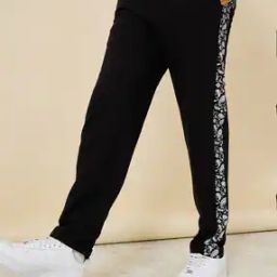 Men Paisley Print Relaxed Fit Joggers-image-70