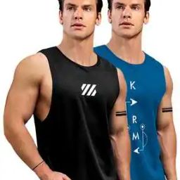 Pack of 2 Men Sleeveless Vests-image-102