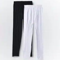 Pack of 2 Cotton Leggings with Elasticated Waist-10