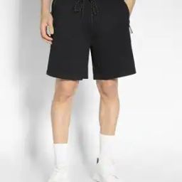 Men Slim Fit Knit Shorts-image-66