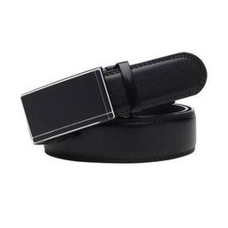 Men Leather Belt with Plaque Buckle Closure-image-25