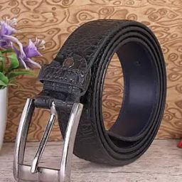 Men Croc-Embossed Belt with Pin-Buckle Closure-picture-22
