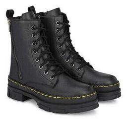 Textured Lace-Up Mid-Calf Length Boots-picture-26