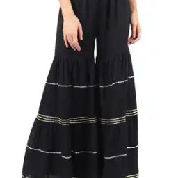 Striped Shararas with Drawstring Waist-image-58