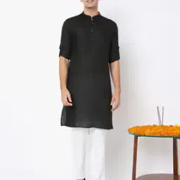 ethnicity Long Kurta with Pull-Up Tabs-picture-32