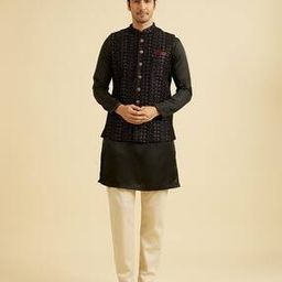 Men Embroidery Regular Fit Nehru jacket-picture-41