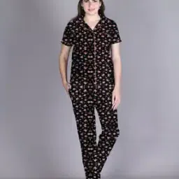 Floral Print Shirt & Pyjamas Set-picture-11