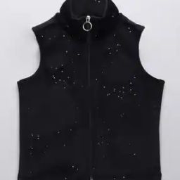 Girls Zip Front Embellished Jacket-picture-49