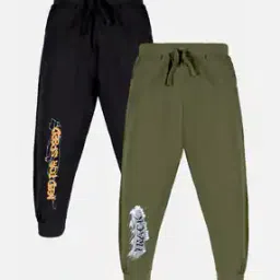 Boys Pack of 2 Typographic Print Joggers-picture-3