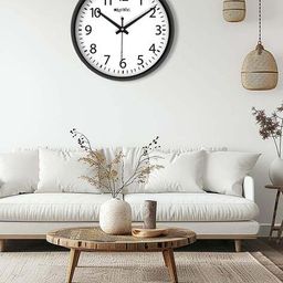 olive tree Table Clock Round Analog Wall Clock image 1