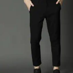 Men Slim Fit Trousers-image-74