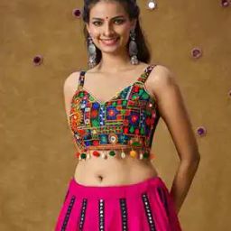 Women Embroidered Back Open Blouse-image-80