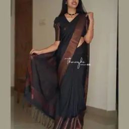Women Banarasi Silk Saree with Woven Motifs-image-55