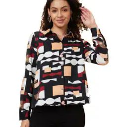 Printed Top with Cuffed Sleeves-picture-16