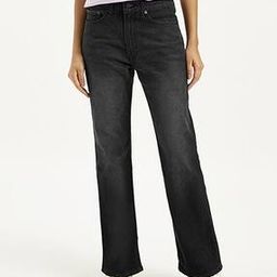Women Lightly Washed Wedgie Bootcut Jeans-image-49