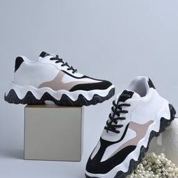 Women Colour-Block Casual Shoes with Synthetic Upper-image-2