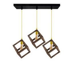 Linear Chandelier Cube Light-16