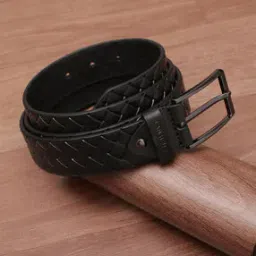 van heusen Men Checked Belt with Tang-Buckle Closure-picture-13