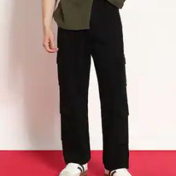  Mid Rise Loose Cargo Pants-image-45