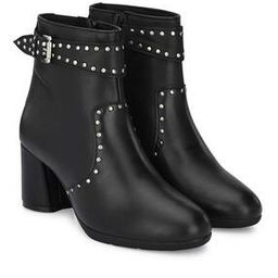 Ankle-Length Boots with Rivets-picture-33