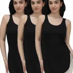 Women Cotton Camisole Pack of 3-image-3