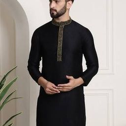 Paisley Print Mandarin-Collar Kurta-image-56