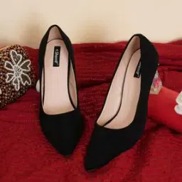 Women Pointed-Toe Chunky Heeled Shoes-29