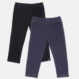 Pack of 2 Leggings with Elasticated Waist-image-48