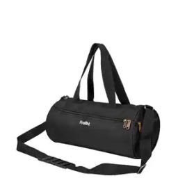 Typographic Print Duffle Bag with Adjustable Strap-image-55