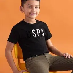 u.s. polo assn. Boys Logo Embossed Regular Fit Crew-Neck T-Shirt-picture-30